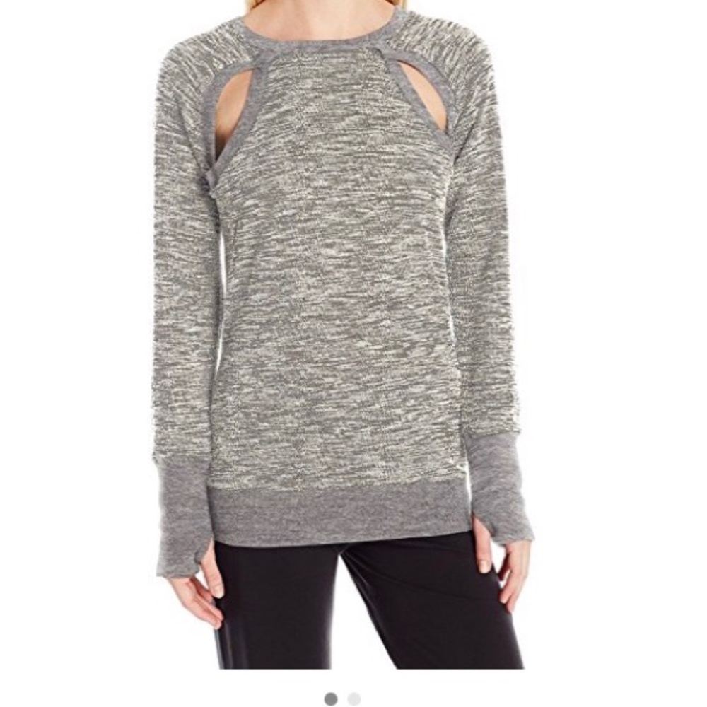 Micro French Terry Cutout Sweatshirt